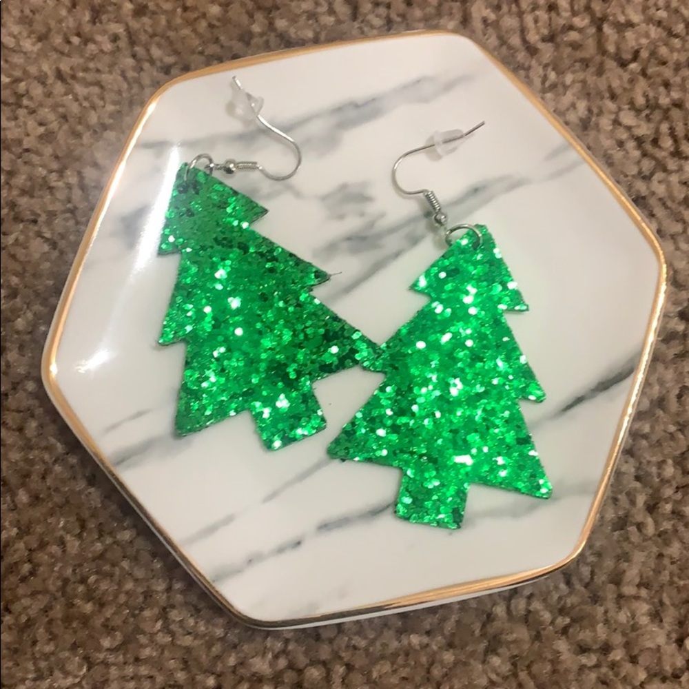 Sparkle Christmas Tree Earrings